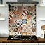 Splashwall Alloy Brown Moroccan tile Mosaic Aluminium Splashback, (H)750mm (W)2440mm (T)4mm