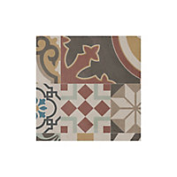 Splashwall Alloy Brown Moroccan tile Mosaic Aluminium Splashback, (H)750mm (W)2440mm (T)4mm