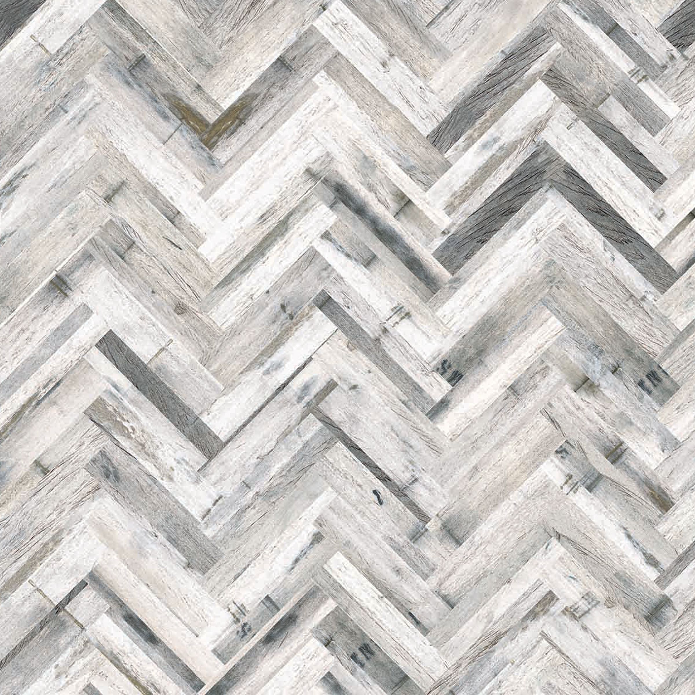 Splashwall Alloy Grey Whitewash Herringbone Aluminium Splashback, (H ...