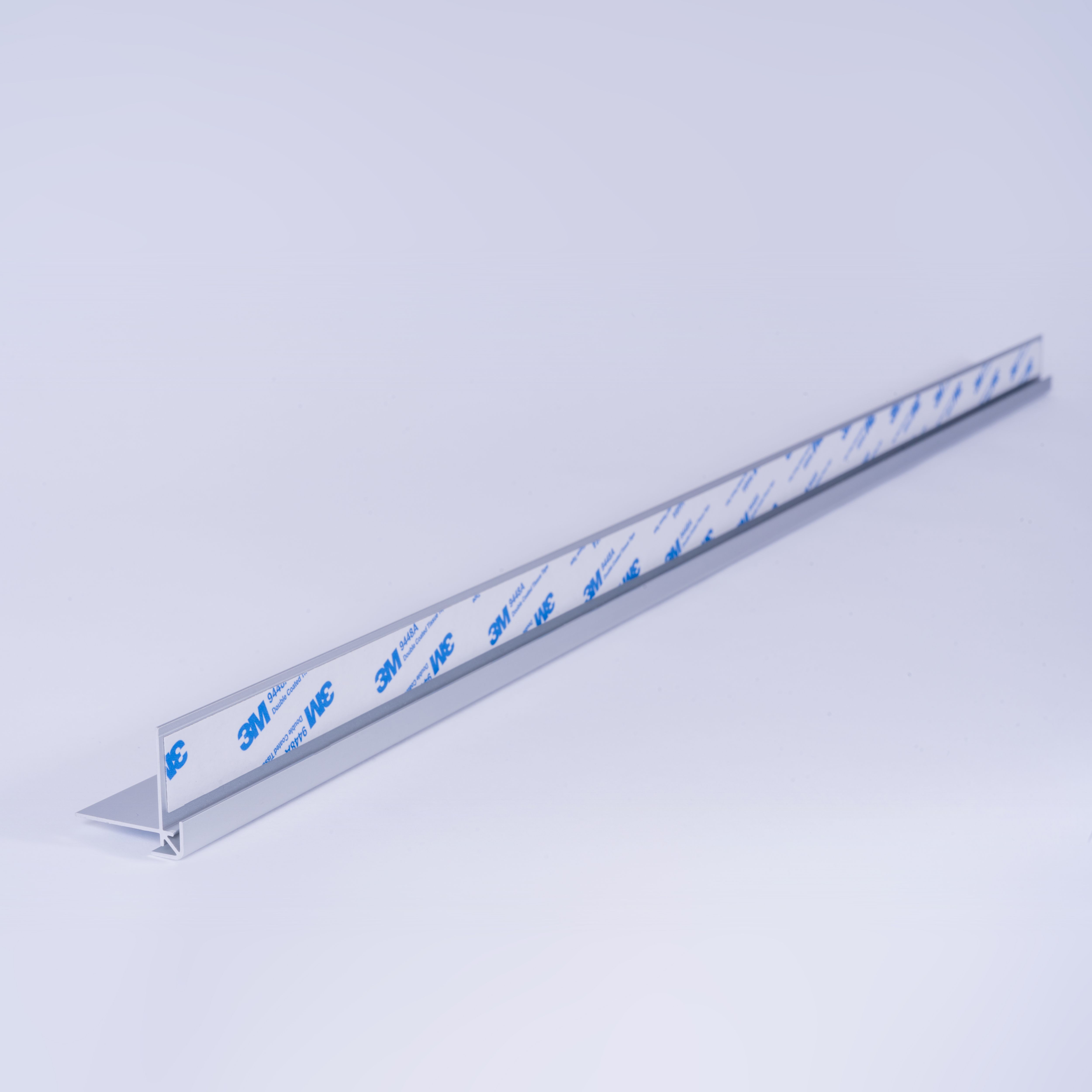 Splashwall Alloy Silver Aluminium External Worktop corner joint (H)750mm (W)4mm