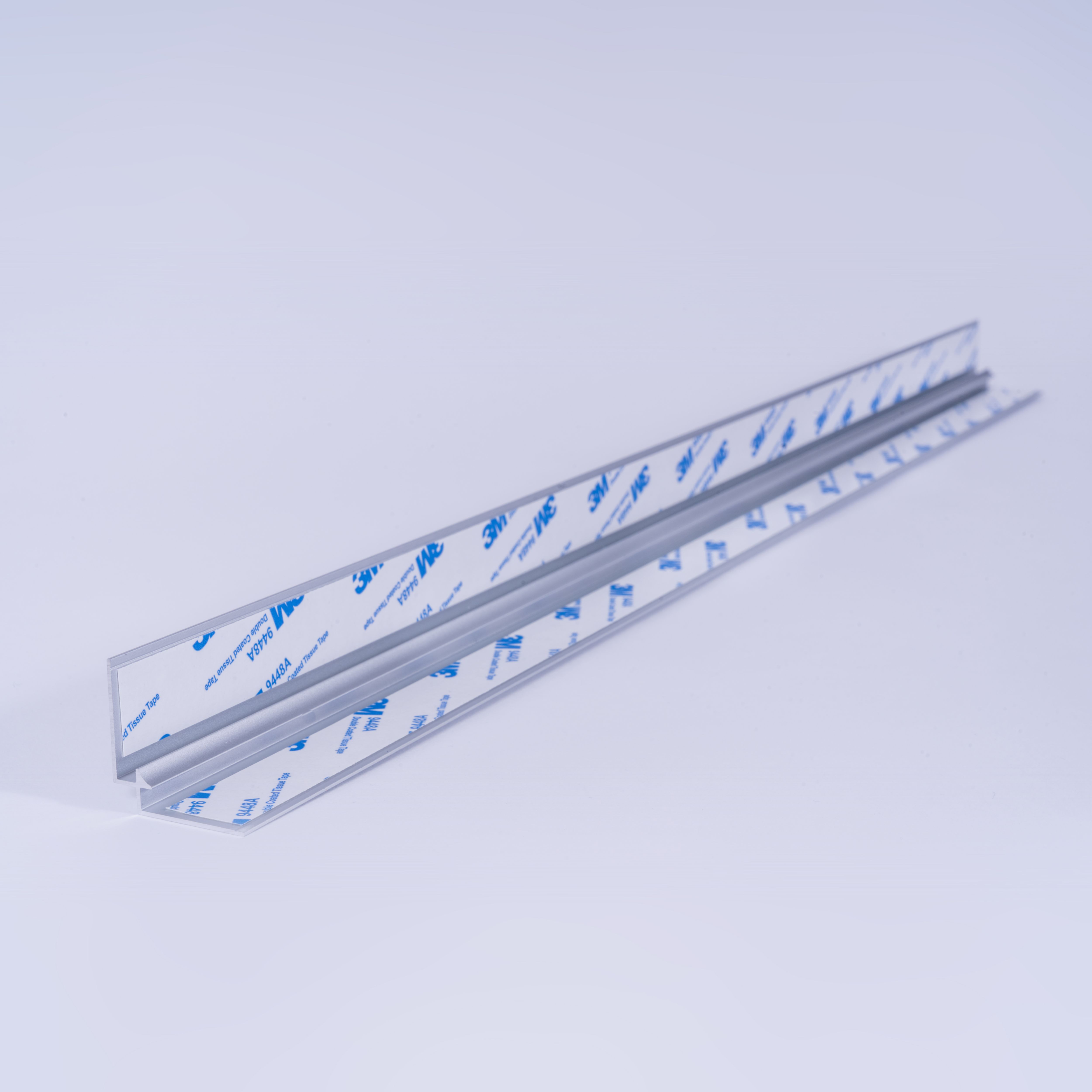 Splashwall Alloy Silver Aluminium Internal Worktop corner joint (H)600mm (W)4mm