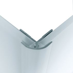 Splashwall Blue mist Panel external corner joint, (W)400mm (T)3mm