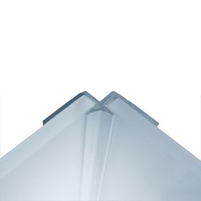 Splashwall Blue mist Panel internal corner joint, (W)400mm (T)3mm