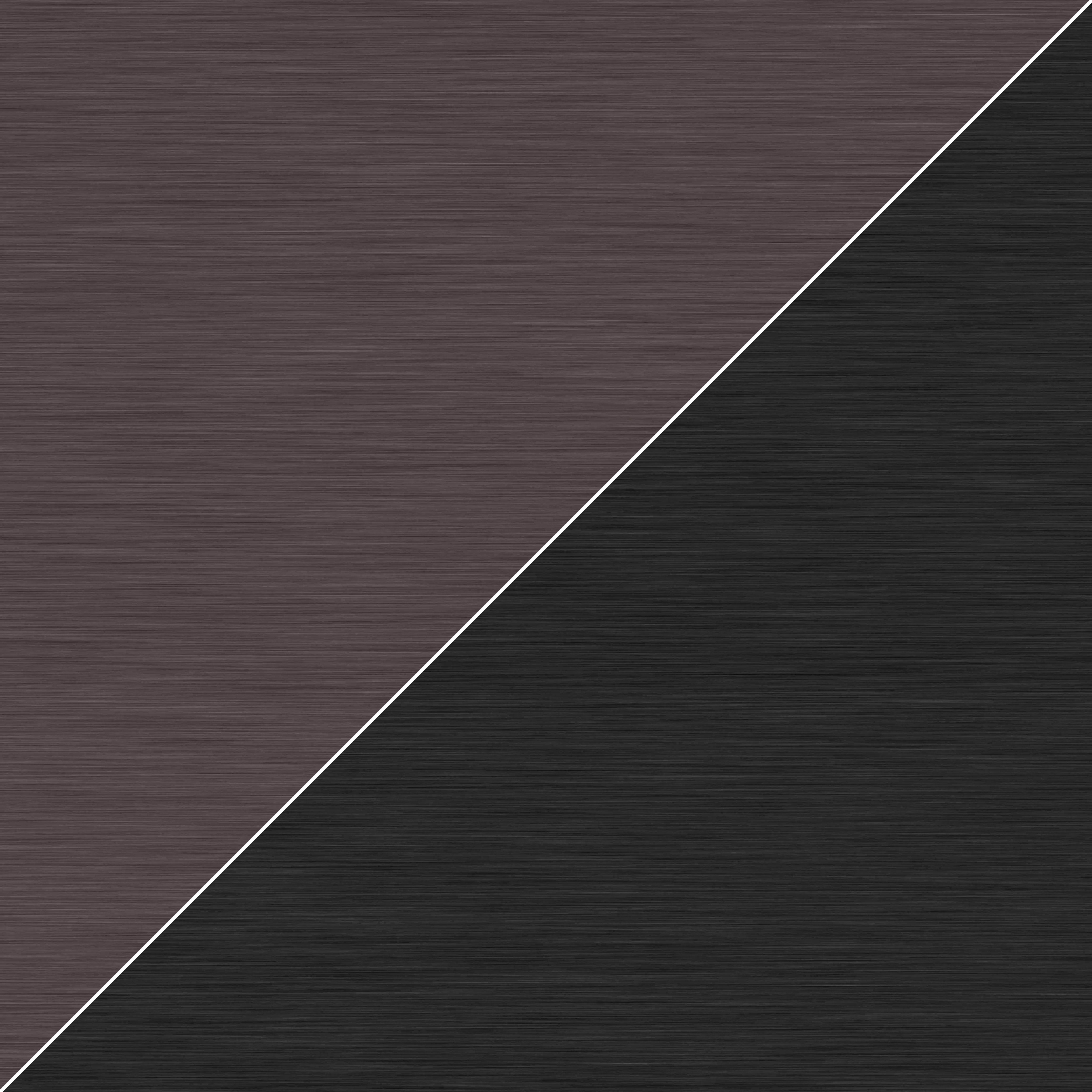 Splashwall Brown & Black Metallic Brushed effect Aluminium Splashback, (H)600mm (W)2440mm (T)4mm