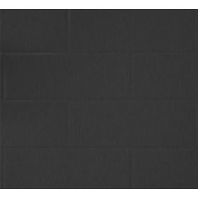 Splashwall Brushed Black Melamine top surface of HPL Splashback, (H)600mm (W)2440mm (T)3mm