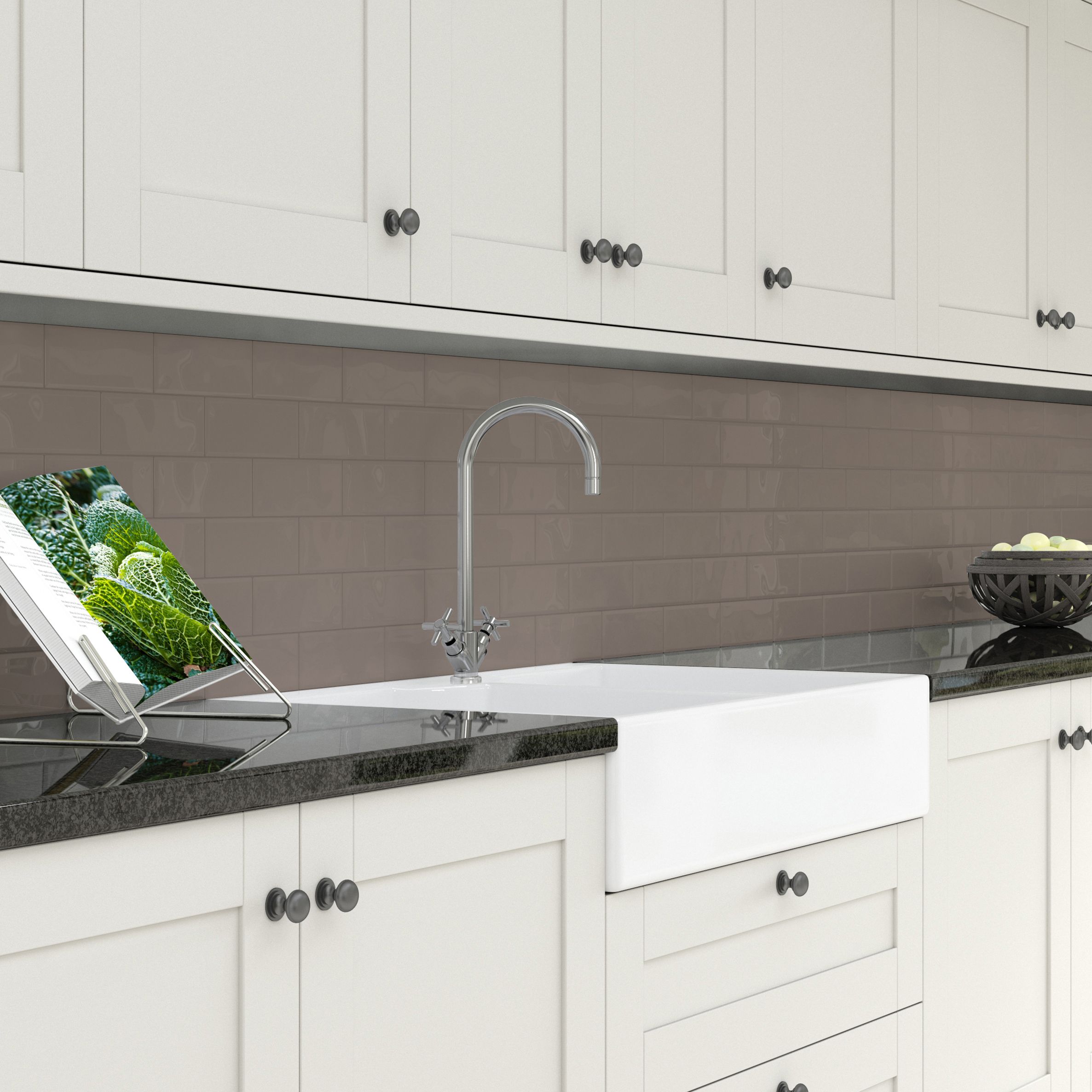Splashwall  Pure White Composite Splashback 2440mm x 1220mm x 3mm - 3