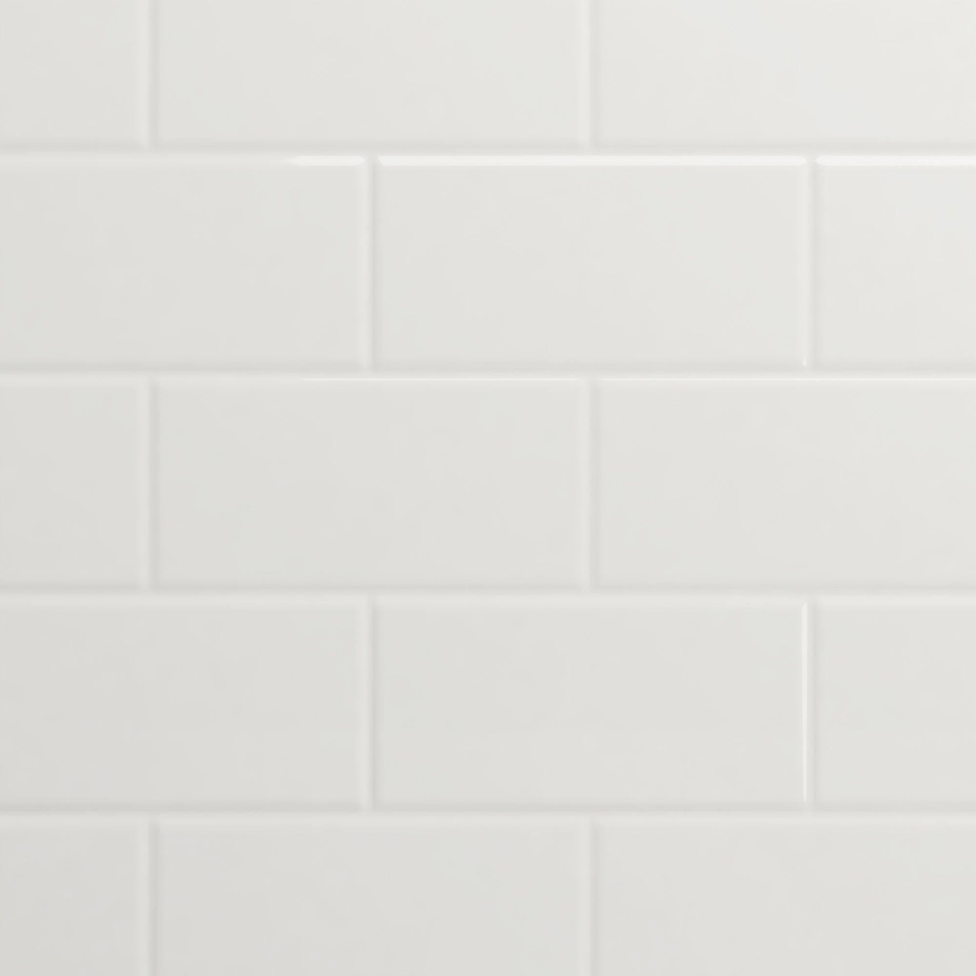 Splashwall Composite Bathroom & wet room Panel (H)1200mm (W)2440mm - Gloss White Horizontal Tile effect