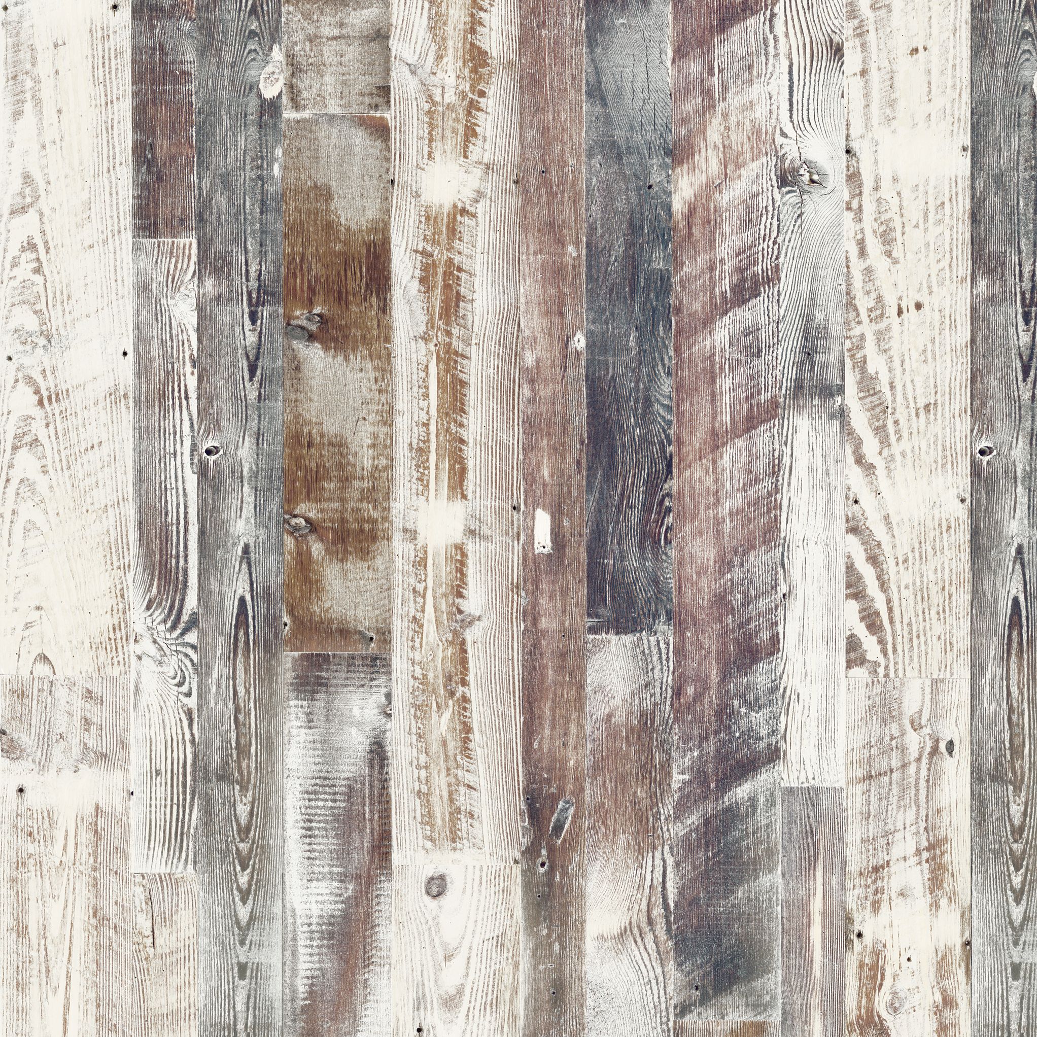 Splashwall Elite Matt Antique limed Pine Composite Panel (H)2420mm (W)1200mm