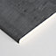 Splashwall Elite Matt Charcoal eucalyptus Post-formed 2 sided Shower Wall panel kit (L)2420mm (W)1200mm (T)11mm