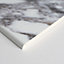 Splashwall Elite Matt Marmo migliore Tongue & groove Shower wall panel (H)2420mm (W)1200mm (T)11mm