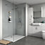 Splashwall Gloss Grey 2 sided Shower Panel kit (L)1200mm (W)1200mm (T)4mm