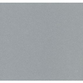 Splashwall Gloss Metallic Silver Glass Splashback, (H)750mm (W)600mm (T)6mm