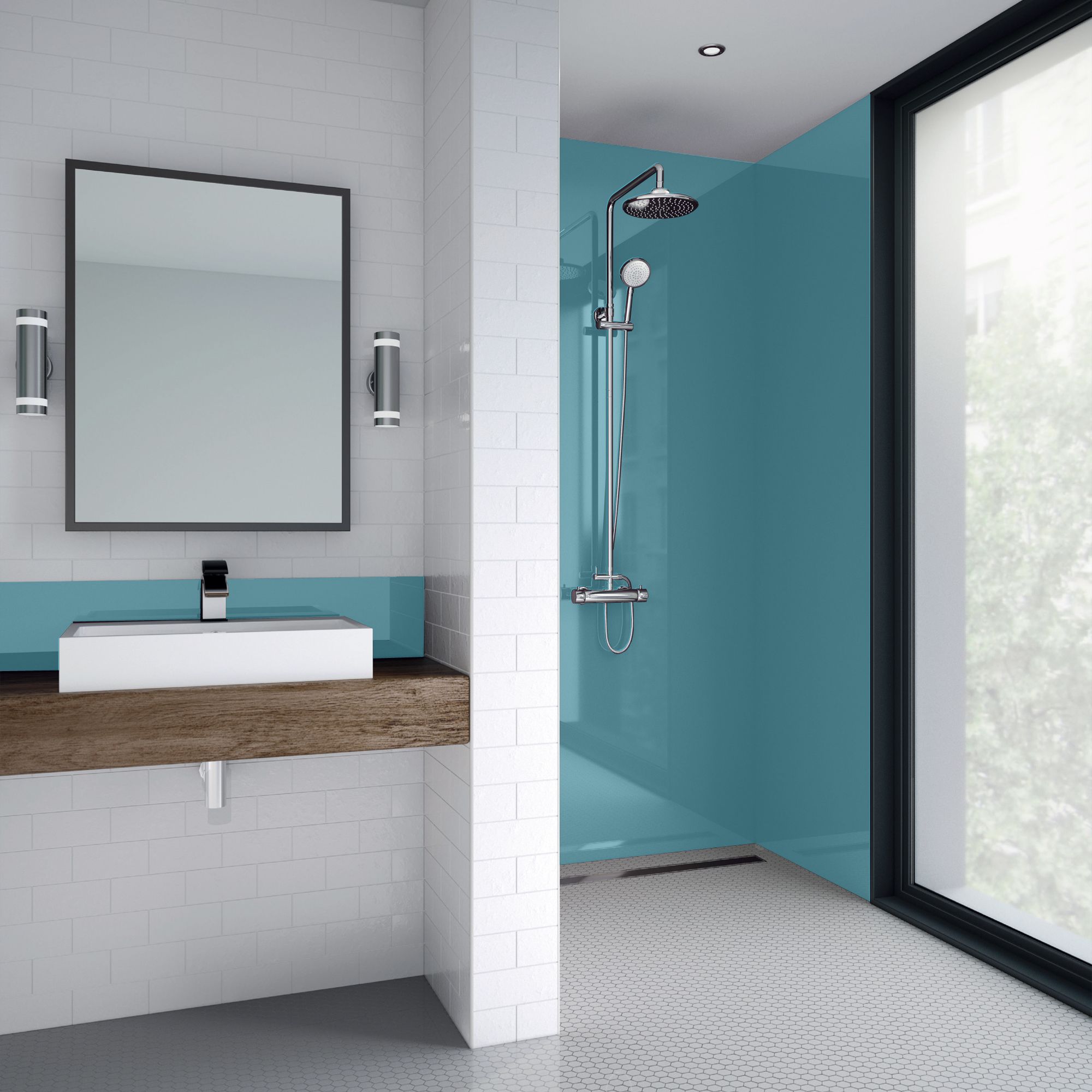 Splashwall  Ocean Acrylic Matt Splashback 2440mm x 600mm x 4mm - 3