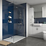 Splashwall Gloss Royal blue 3 sided Shower Panel kit (L)1200mm (W)1200mm (T)4mm