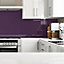 Splashwall Gloss Violet Acrylic Splashback, (H)600mm (W)2440mm (T)4mm