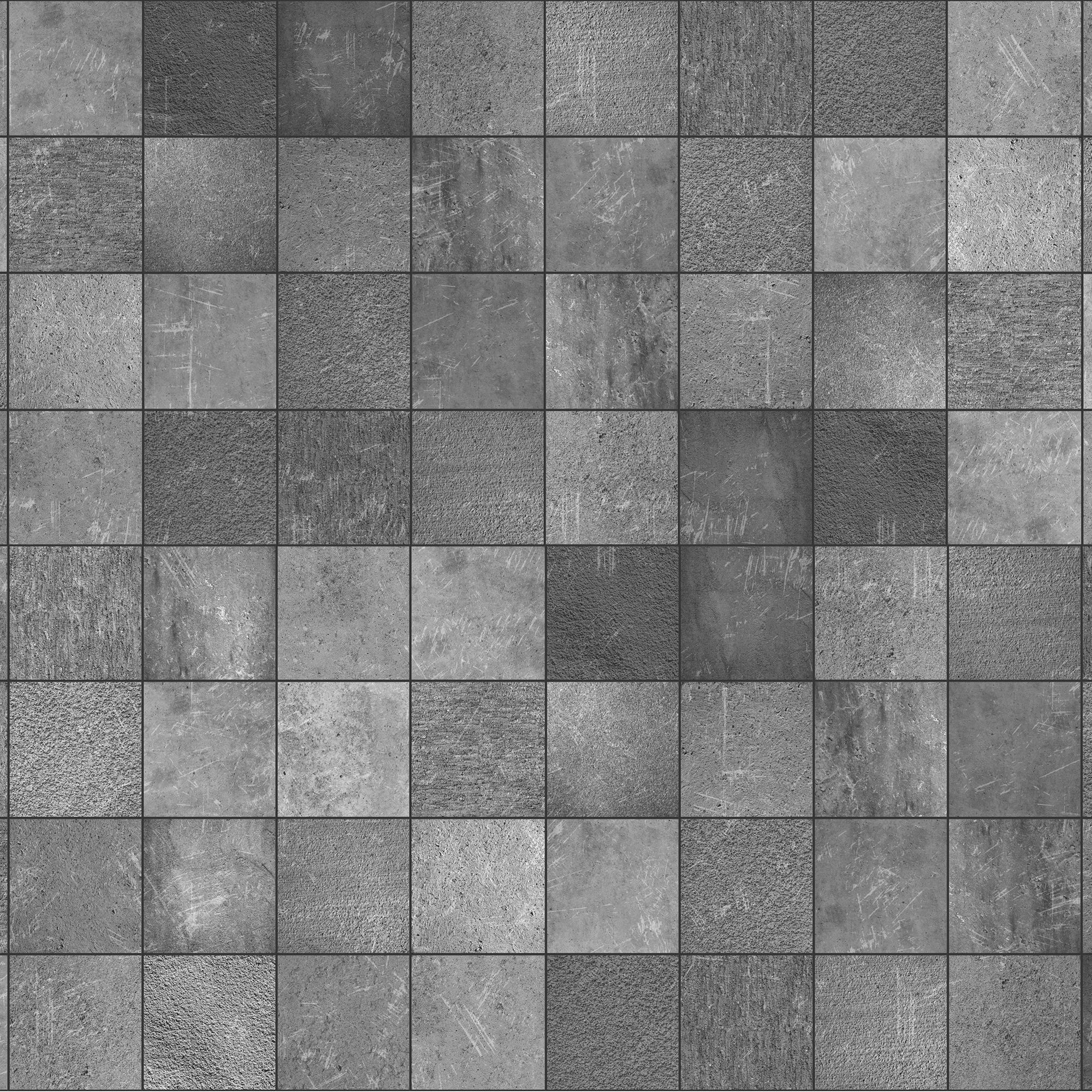 Splashwall Grey Concrete tile effect MDF Splashback, (H)1220mm (W)2440mm (T)10mm