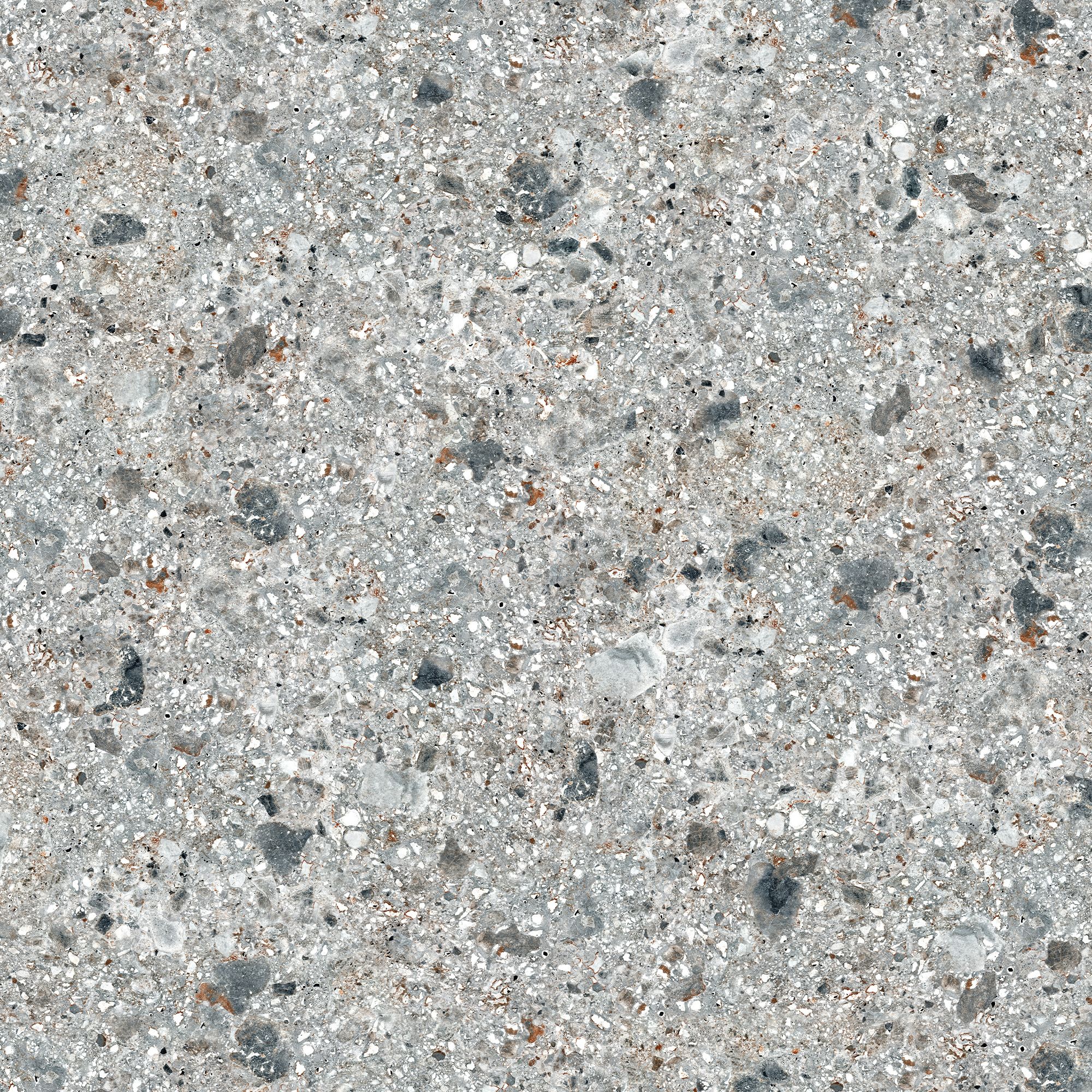 Splashwall Grey Terrazzo effect Aluminium Splashback, (H)800mm (W)600mm ...