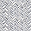 Splashwall Grey & white Herringbone MDF Splashback, (H)600mm (W)2440mm (T)10mm