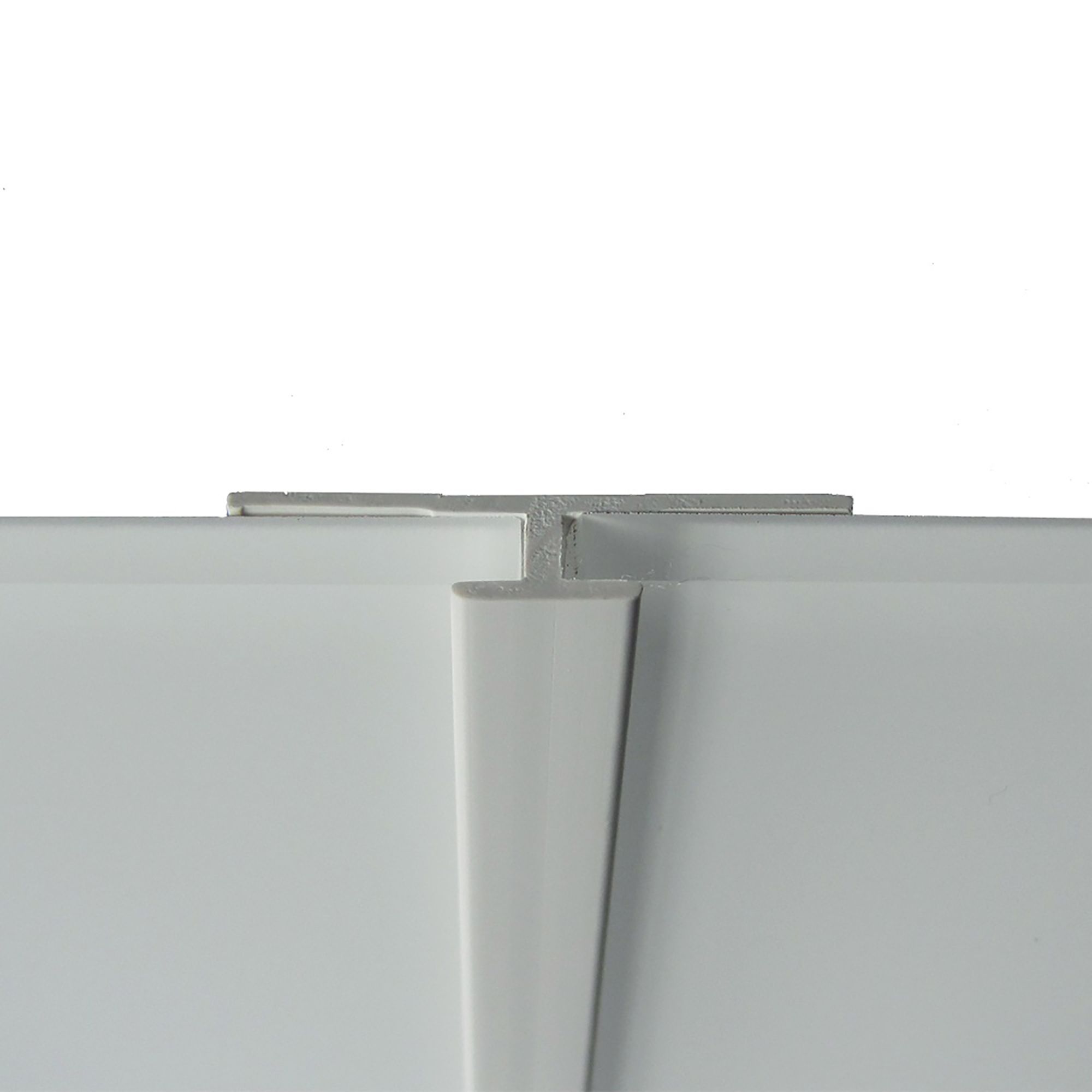 Splashwall H-shaped Panel straight joint (L)2440mm (T)4mm - White
