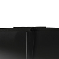 Splashwall High gloss Black Metallic effect Shower panel (H)2440mm (T)4mm