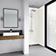 Splashwall Impressions Gloss White reflex Clean cut 3 sided Shower Panel kit (L)2420mm (W)1200mm (T)11mm