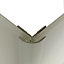 Splashwall Ivory Straight Panel external corner joint, (L)2440mm (T)4mm