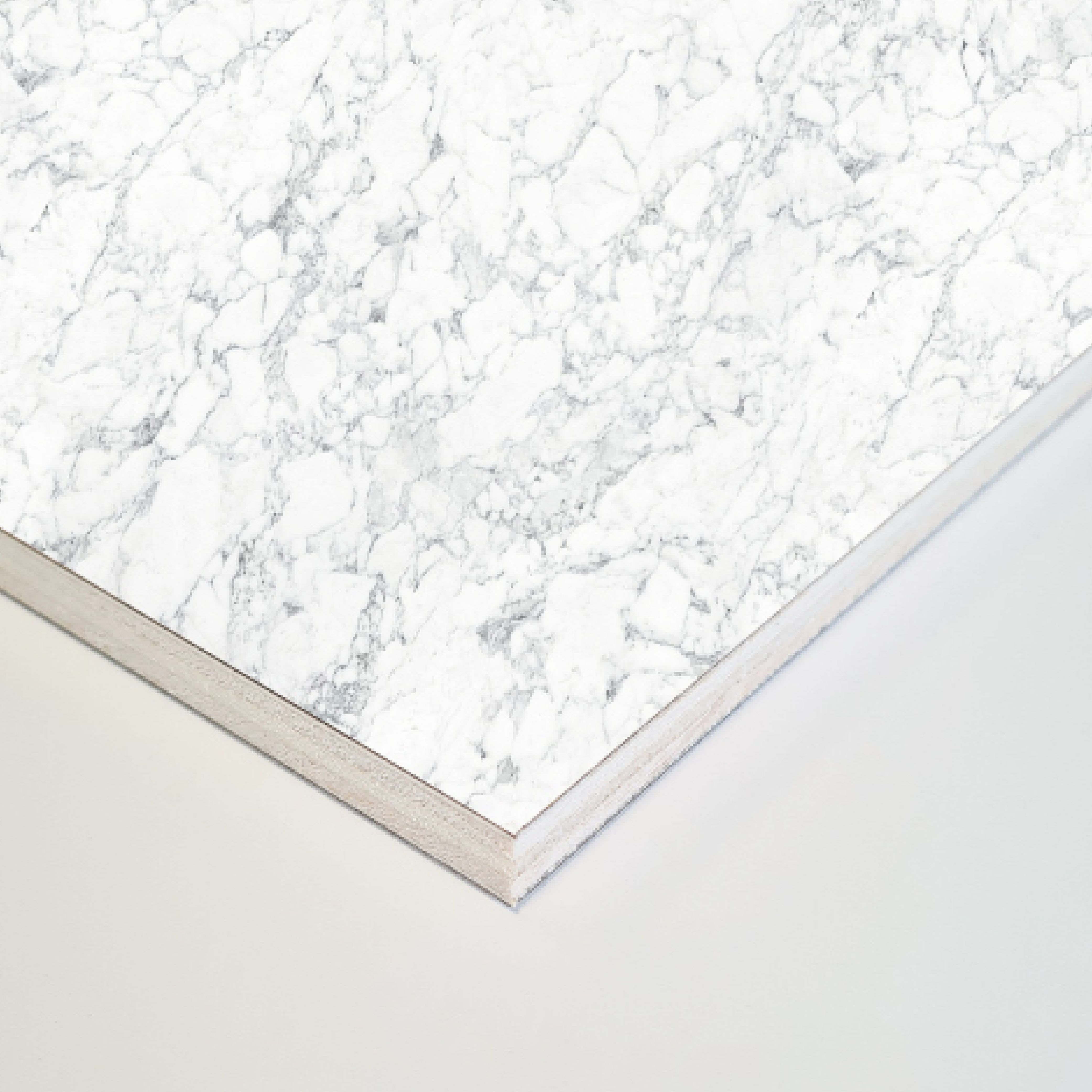 Splashwall Laminate 3 panel MDF Wall panel kit (L)2420mm (W)1200mm - White Marble