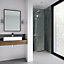 Splashwall Majestic Grey stone Clean cut 2 sided Shower Panel kit (L)2420mm (W)1200mm (T)11mm