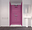 Splashwall Majestic Pink 3 sided Shower Panel kit (L)2420mm (W)1200mm (T)11mm