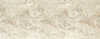Splashwall Majestic Tuscan cream 2 sided Shower Panel kit (L)2420mm (W)1200mm (T)11mm