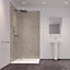 Splashwall Majestic Tuscan natural 2 sided Shower Panel kit (L)2420mm (W)1200mm (T)11mm
