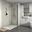 Splashwall Matt Cream concrete 2 sided Shower Panel kit (W)1200mm (T)11mm