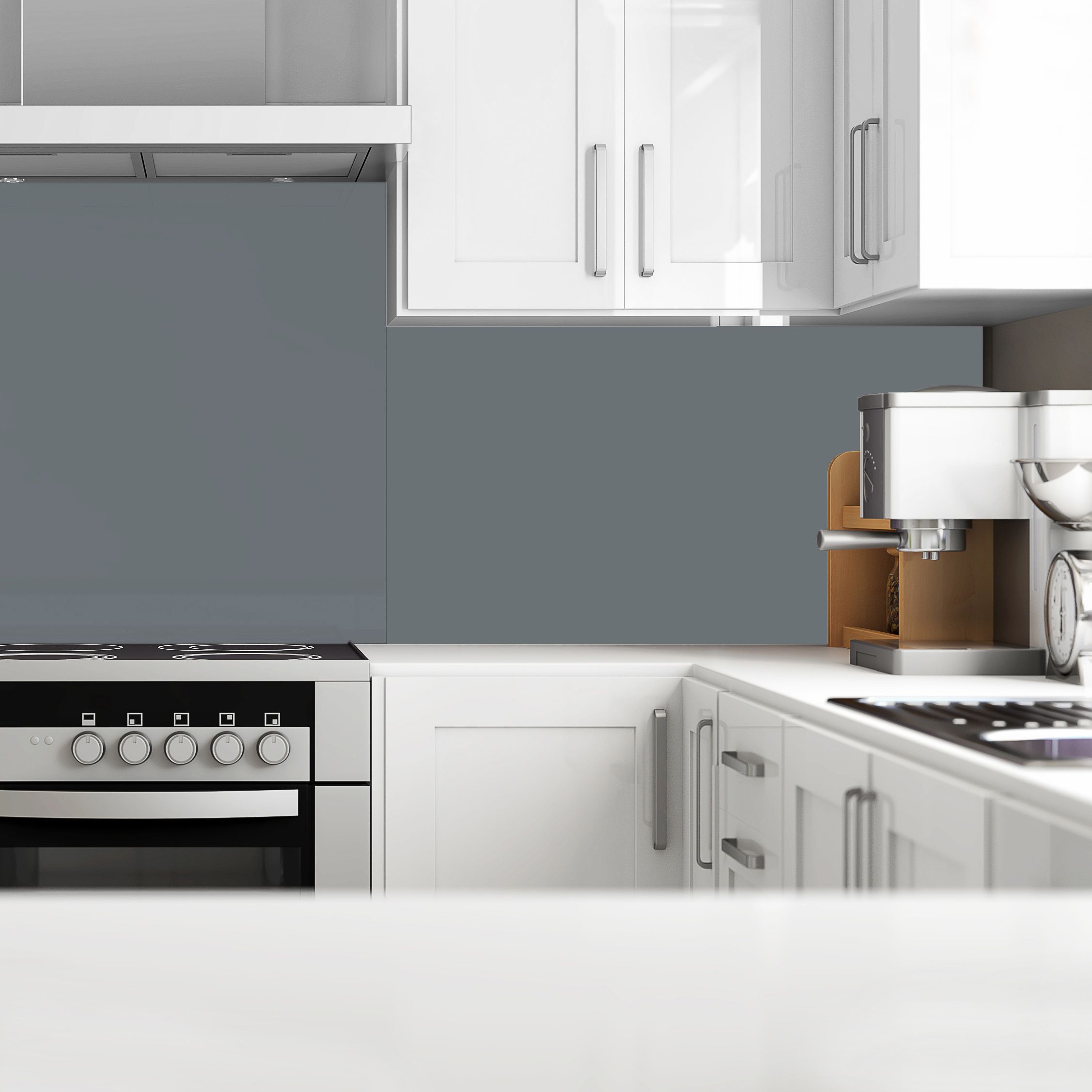 Splashwall Matt Flint Acrylic Splashback, (H)1220mm (W)2440mm (T)4mm