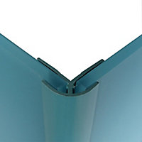 Splashwall Ocean Straight Panel external corner joint, (L)2440mm (T)4mm