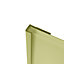 Splashwall Pale lemon Panel end cap, (W)400mm (T)3mm