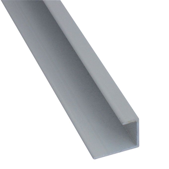 Splashwall Panel end cap (L)2420mm - White