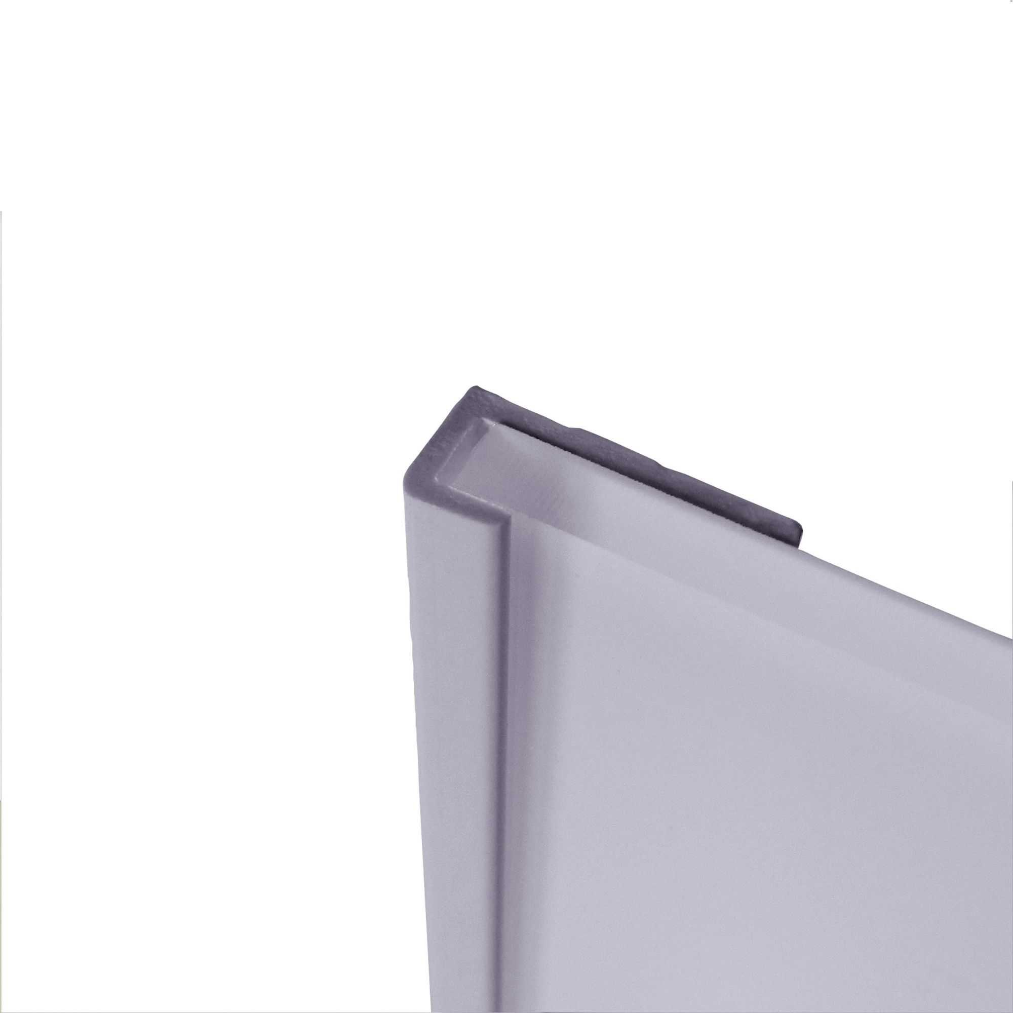Splashwall Panel end cap (W)400mm (T)3mm - Gloss lavender