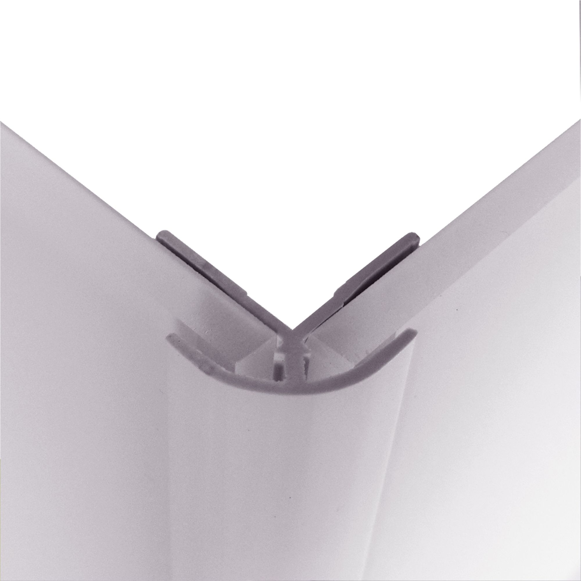 Splashwall Panel external corner joint (W)400mm (T)3mm - Gloss lavender