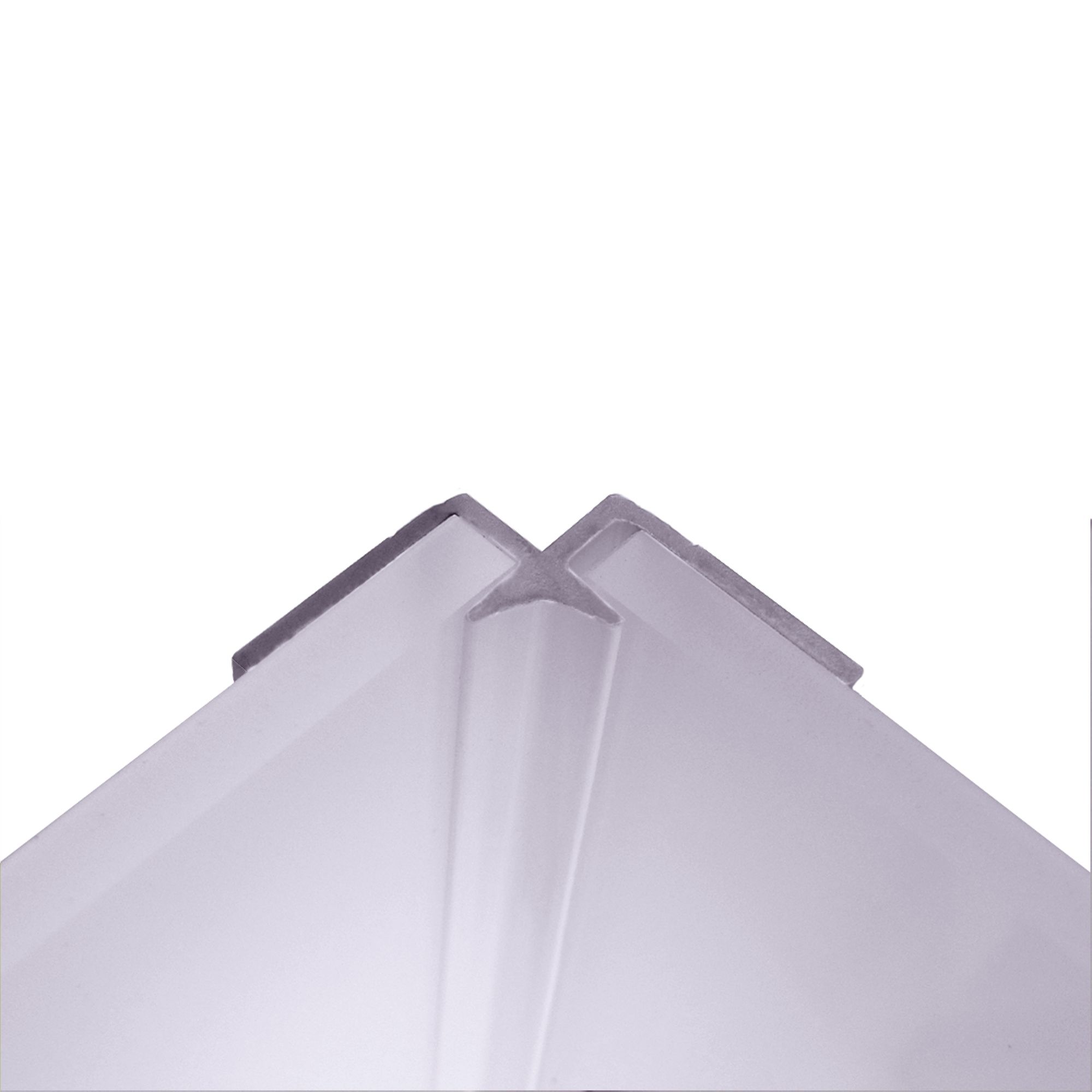 Splashwall Panel internal corner joint (W)400mm (T)3mm - Gloss lavender