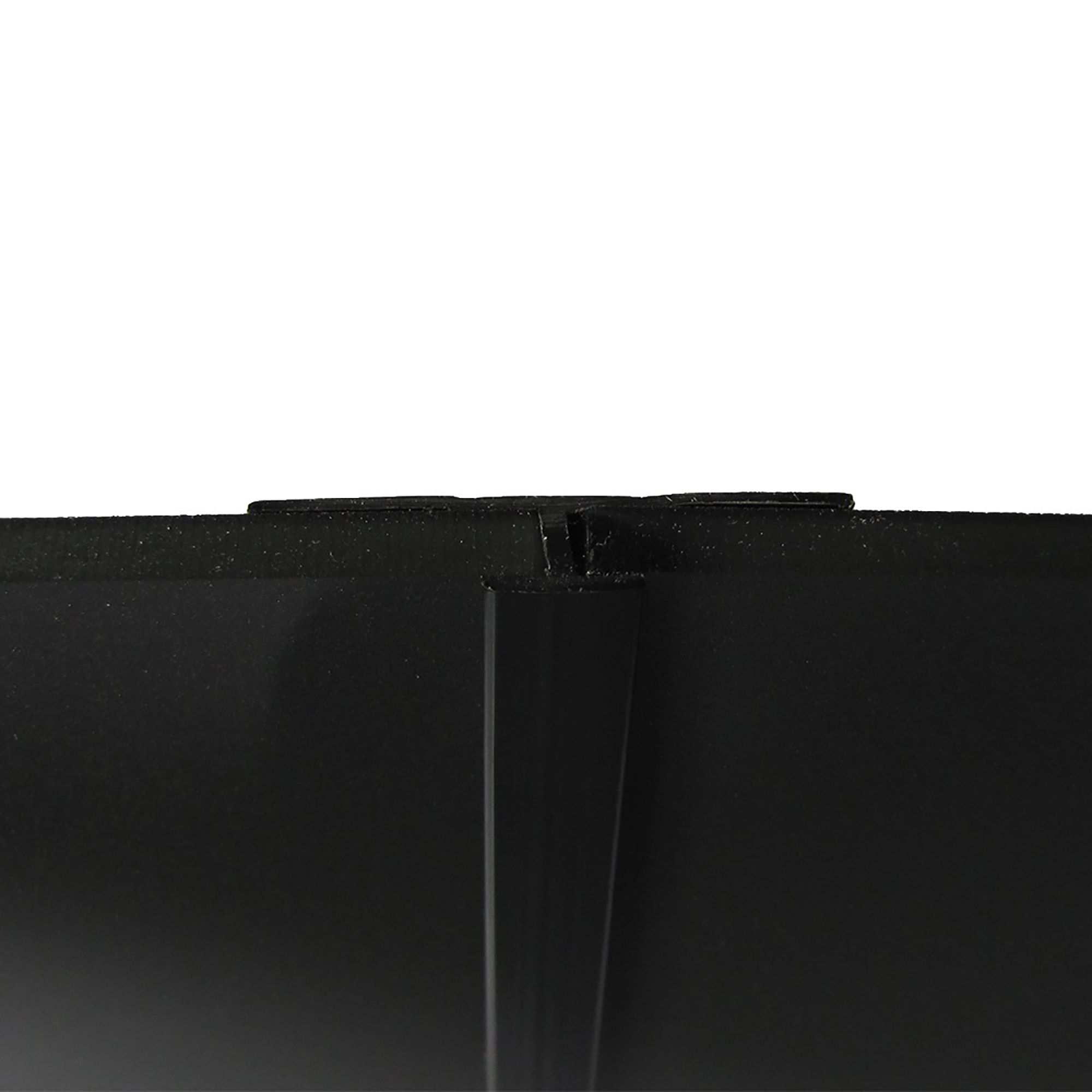 Splashwall Panel profile (T)4mm - High gloss black metallic effect
