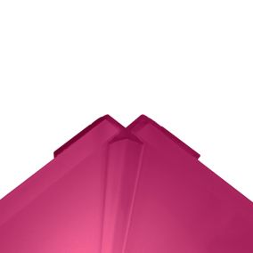 Splashwall Pink Panel internal corner joint, (W)400mm (T)4mm
