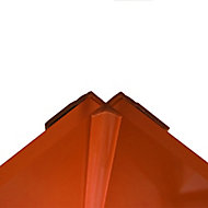 Splashwall Pumpkin Straight Panel internal corner joint, (L)2440mm (T)4mm