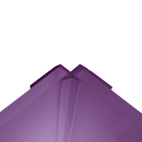 Splashwall Purple Panel internal corner joint, (W)400mm (T)3mm