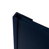 Splashwall Royal blue Straight Panel end cap, (L)2440mm (T)4mm