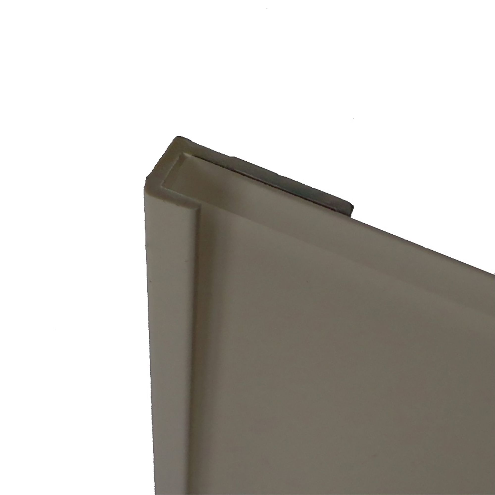 Splashwall Straight Panel end cap (L)2440mm (T)4mm - Fawn