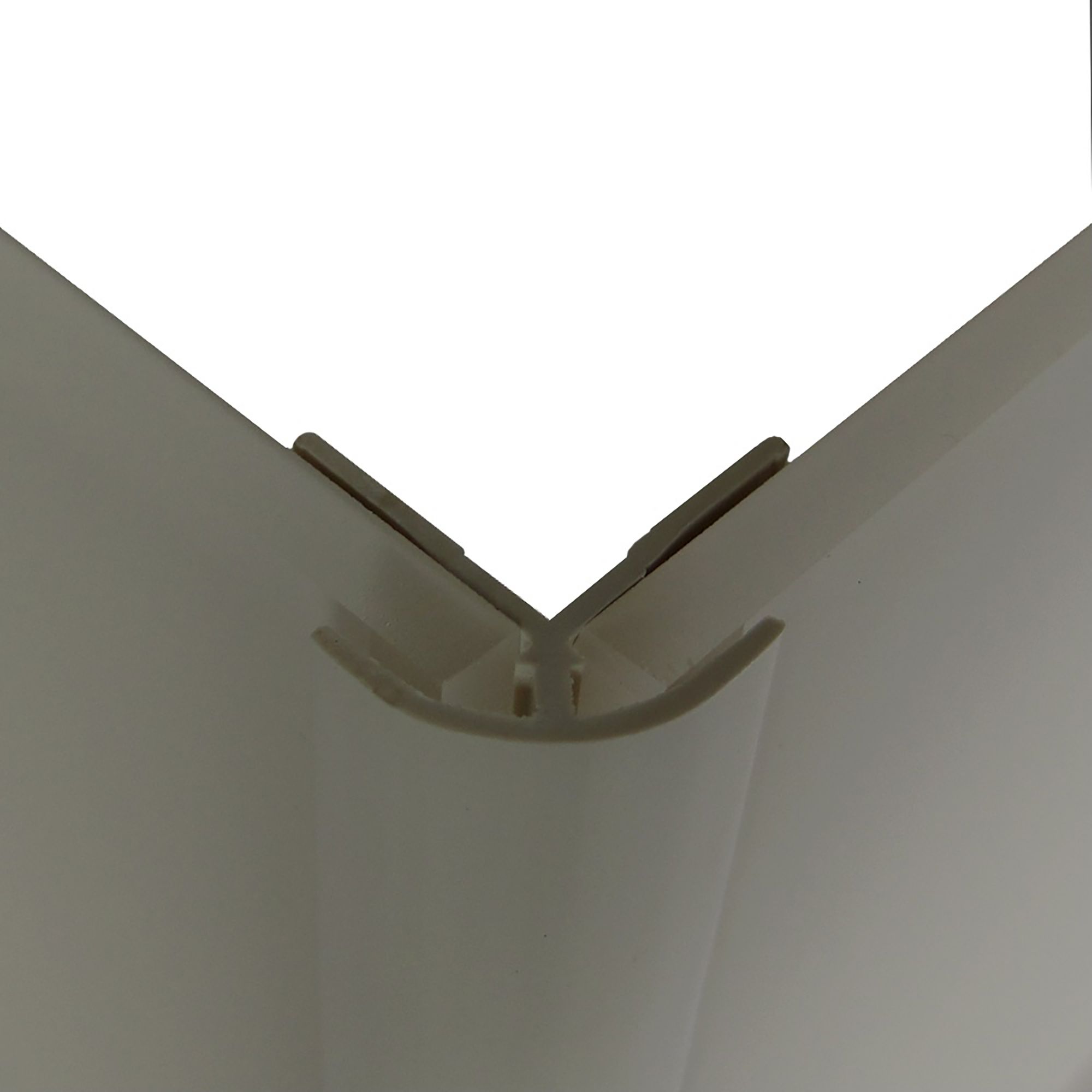 Splashwall Straight Panel external corner joint (L)2440mm (T)4mm - Fawn