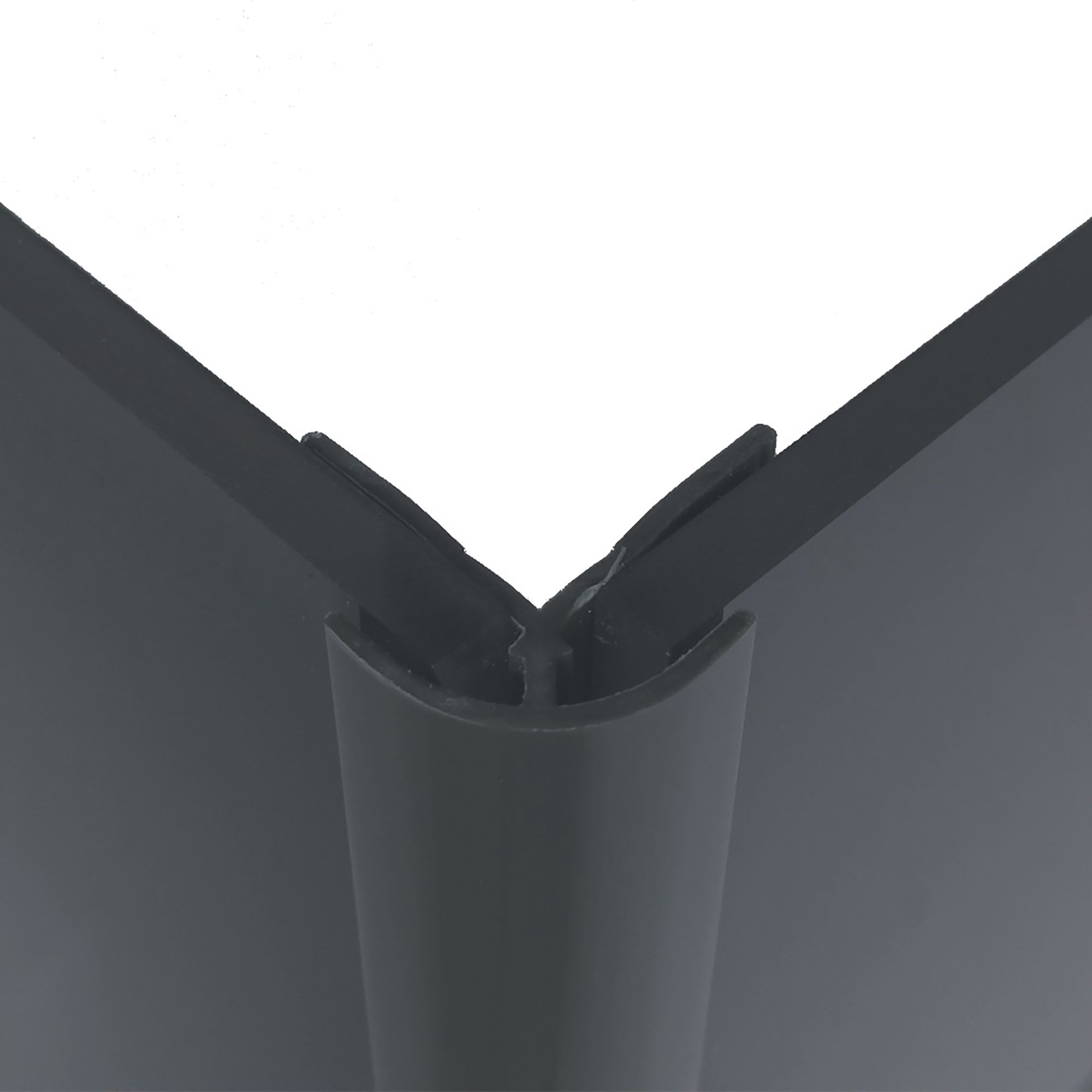 Splashwall Straight Panel external corner joint (L)2440mm (T)4mm - Flint