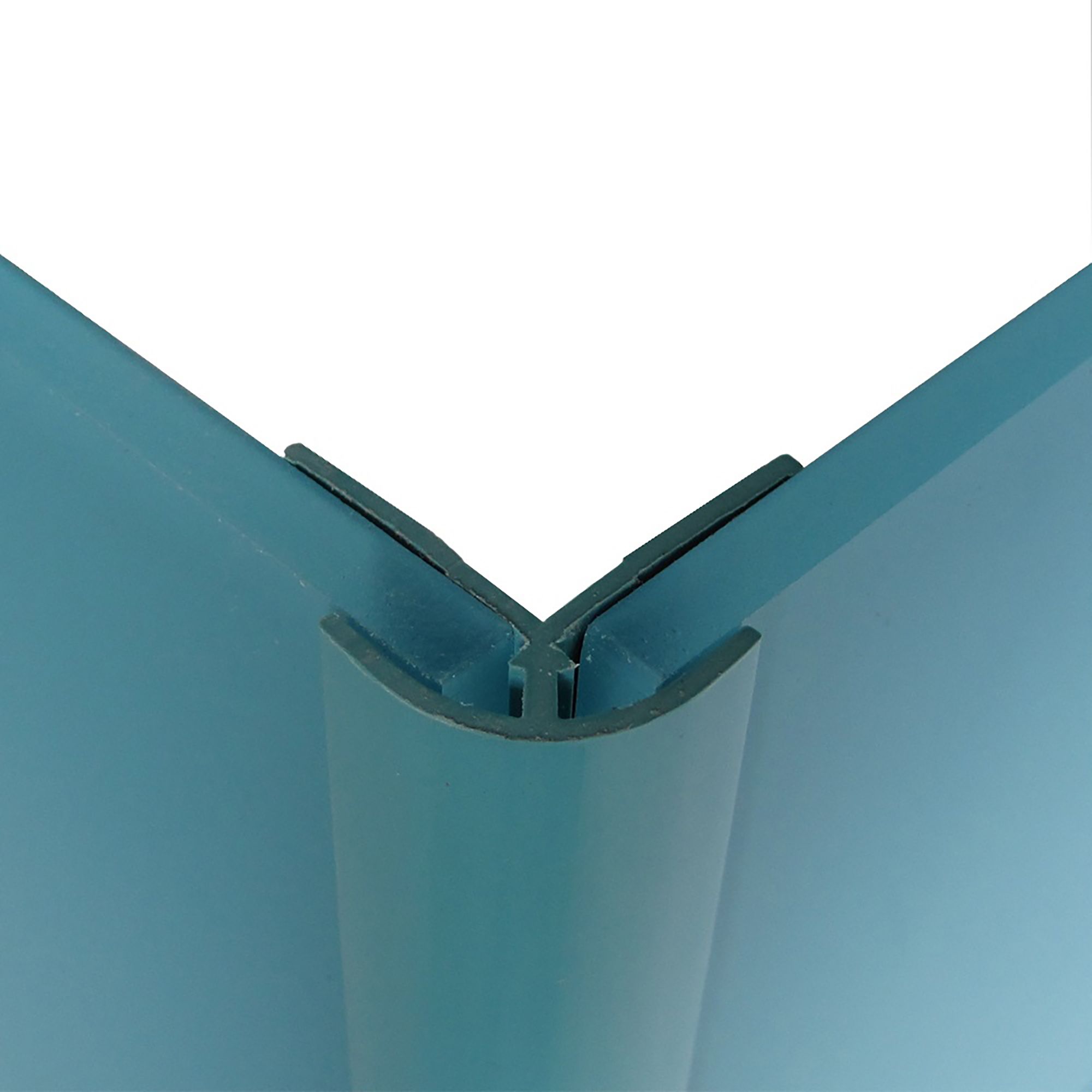Splashwall Straight Panel external corner joint (L)2440mm (T)4mm - Ocean
