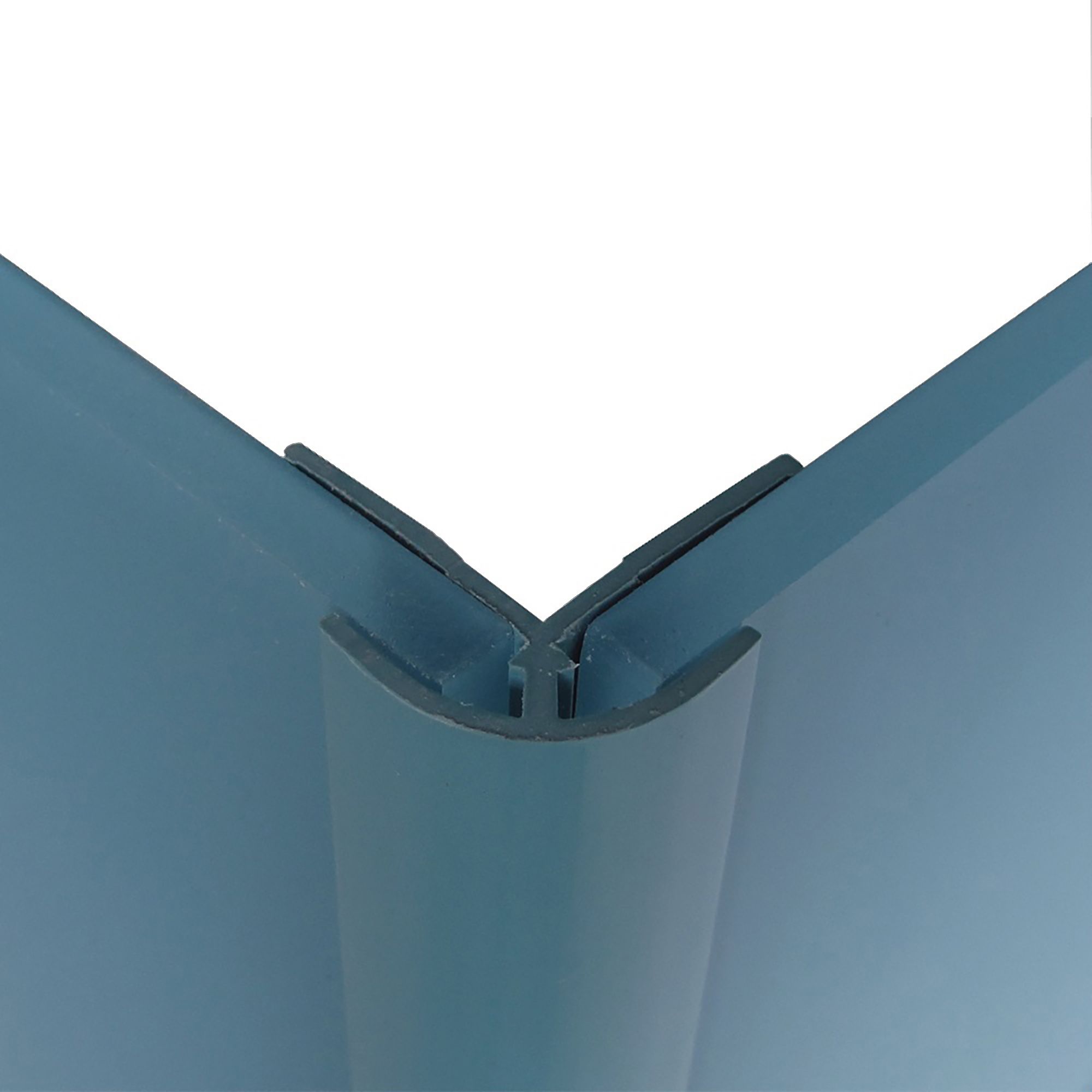 Splashwall Straight Panel external corner joint (L)2440mm (T)4mm - Sky