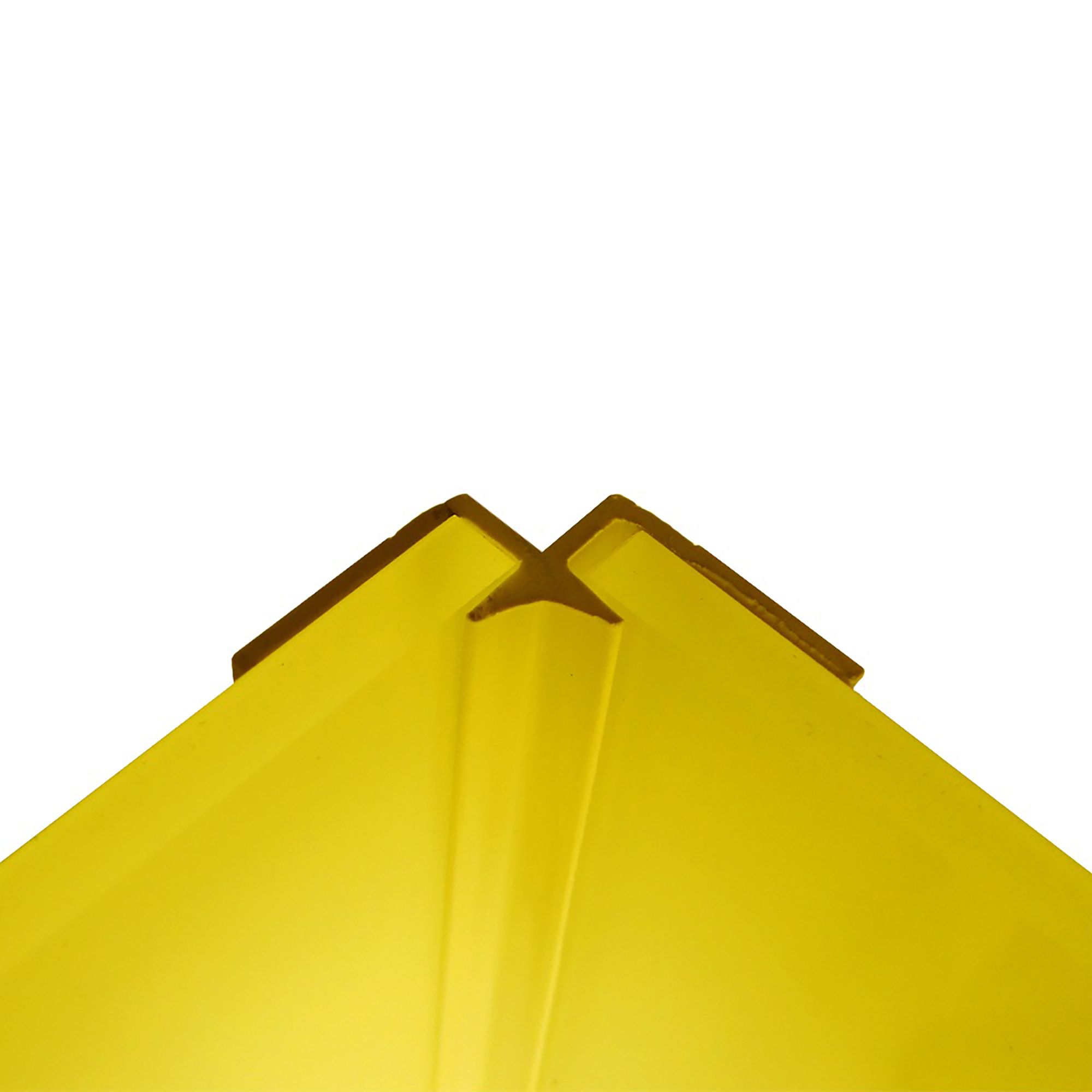 Splashwall Straight Panel internal corner joint (L)2440mm (T)4mm - Lemon
